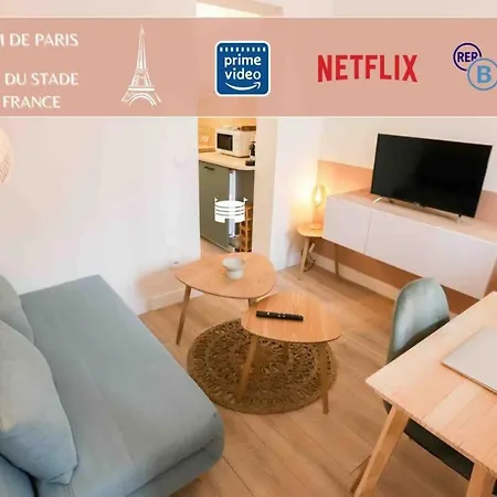 Appart' Hotel Pink Cosy 5Min Rer Proche Paris Aubervilliers Exterior photo